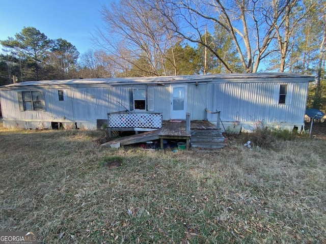 view of back of property