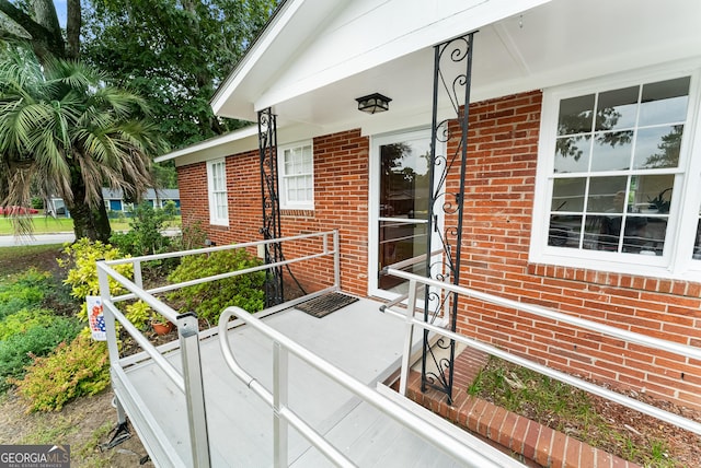 balcony with a porch