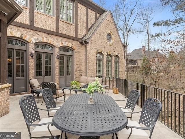 view of patio / terrace featuring outdoor lounge area