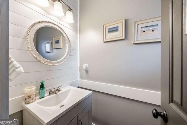 bathroom with vanity