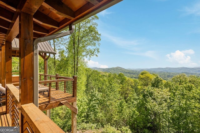851 Moreland Dr N, Blue Ridge, GA 30513 - exterior space featuring a mountain view and a forest view