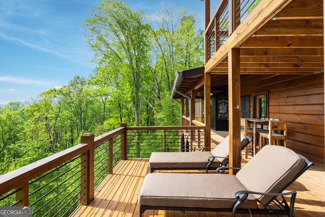 851 Moreland Dr N, Blue Ridge, GA 30513 - view of deck