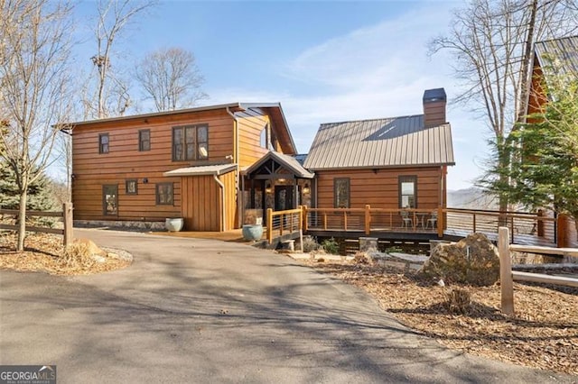 exterior space with covered porch