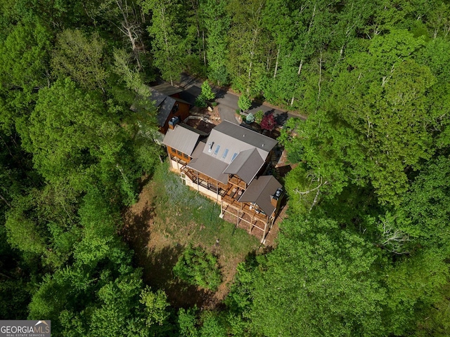 851 Moreland Dr N, Blue Ridge, GA 30513 - bird's eye view featuring a view of trees