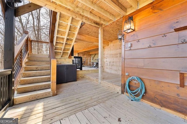 851 Moreland Dr N, Blue Ridge, GA 30513 - attic with stairway