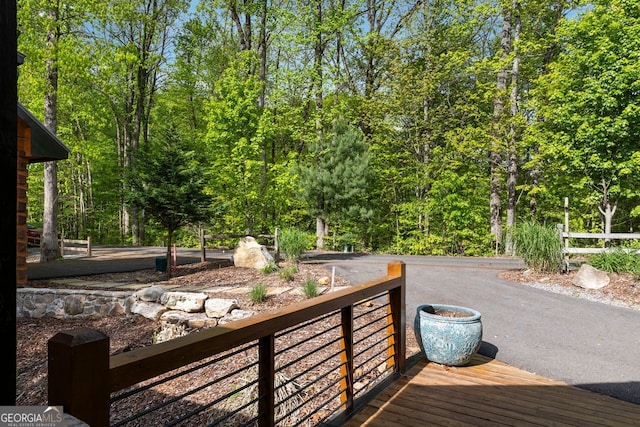 851 Moreland Dr N, Blue Ridge, GA 30513 - view of wooden terrace