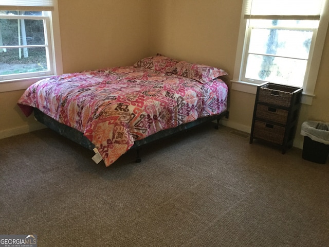 bedroom featuring carpet flooring