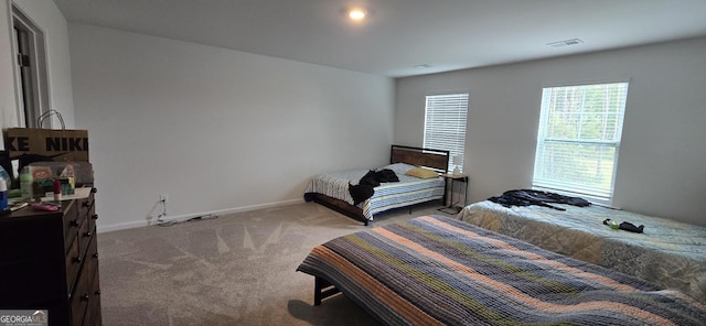 bedroom featuring carpet flooring