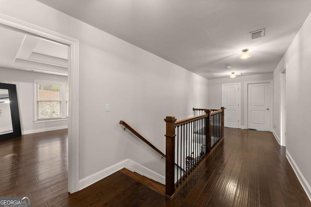 6514 Lemon Grass Ln, Flowery Branch, GA 30542 - hallway featuring an upstairs landing and hardwood / wood-style floors