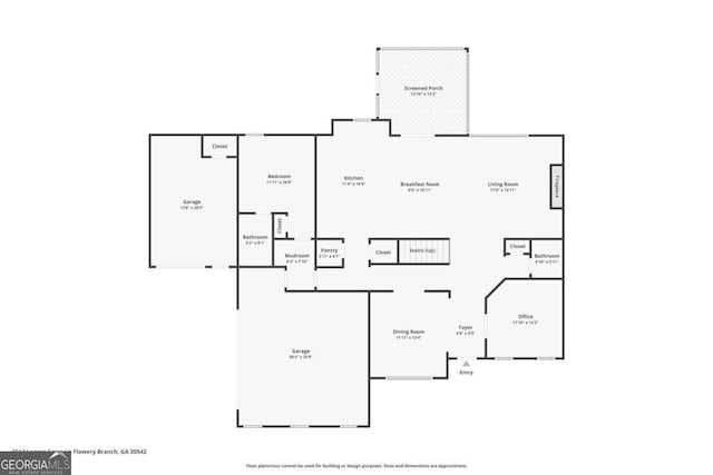 6514 Lemon Grass Ln, Flowery Branch, GA 30542 - view of room layout