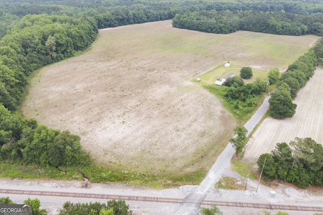 drone / aerial view featuring a rural view