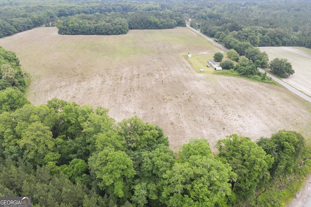 bird's eye view featuring a rural view