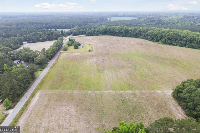 drone / aerial view with a rural view