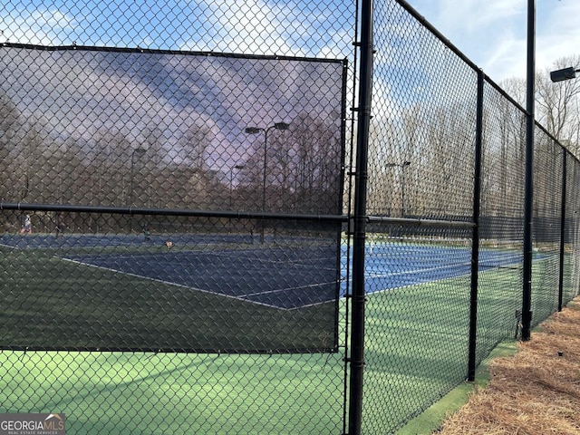 view of tennis court