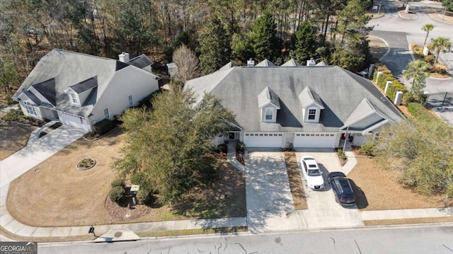 birds eye view of property