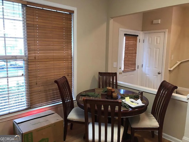 view of dining area