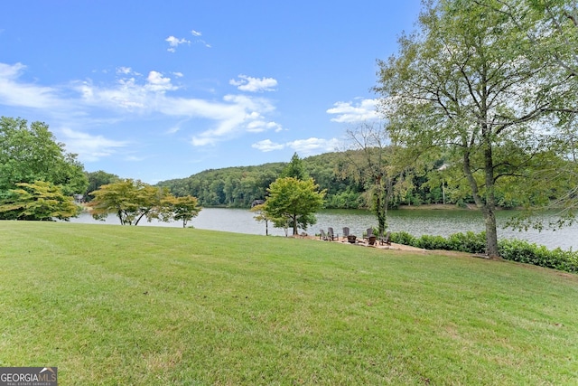 view of water feature