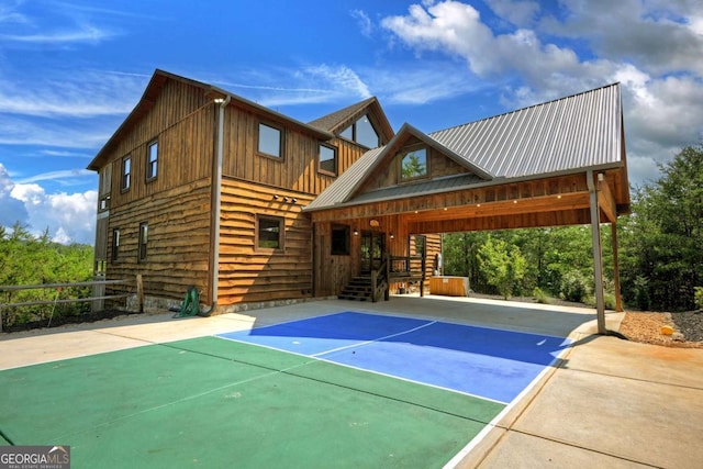 view of basketball court