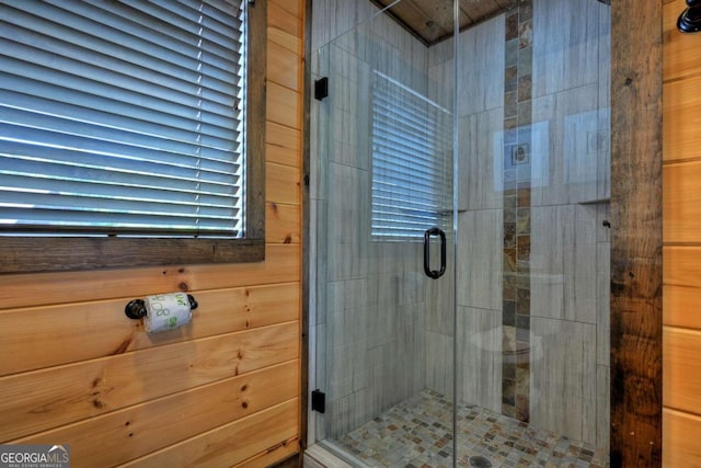 bathroom with walk in shower