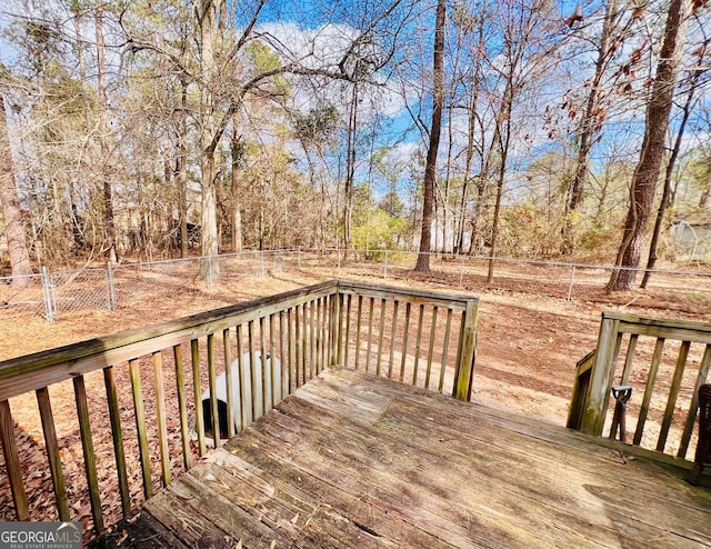 view of wooden terrace