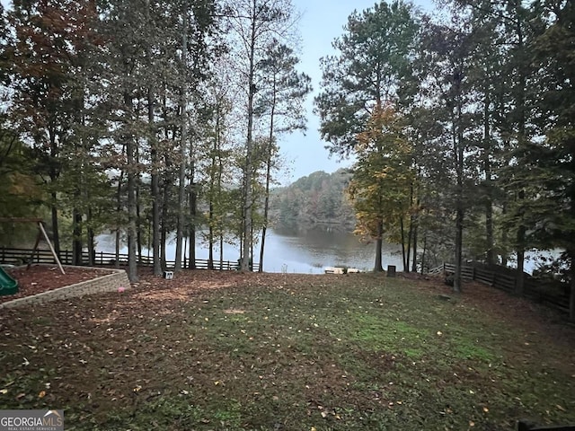 view of water feature