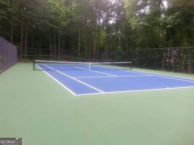 view of sport court