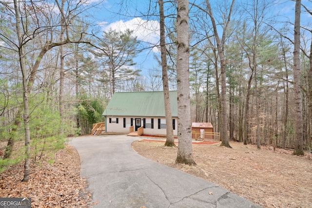 view of front of home