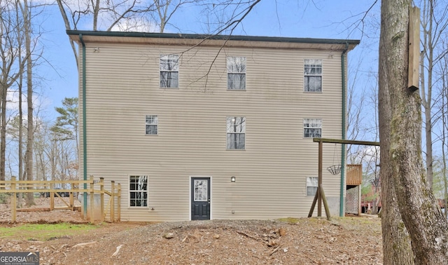 view of back of property