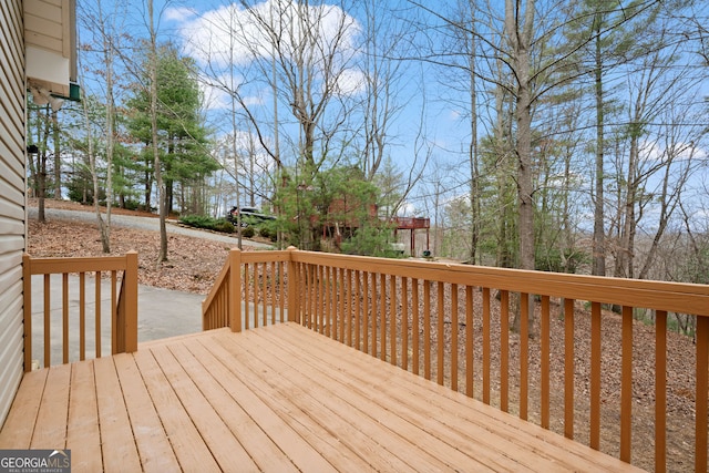 view of wooden terrace
