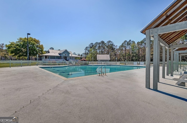 view of pool with a patio area