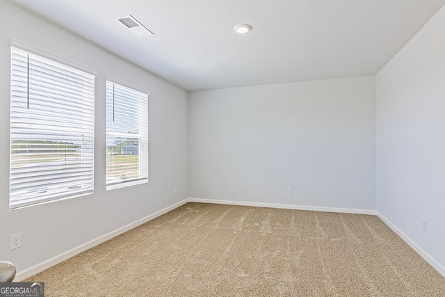 view of carpeted empty room