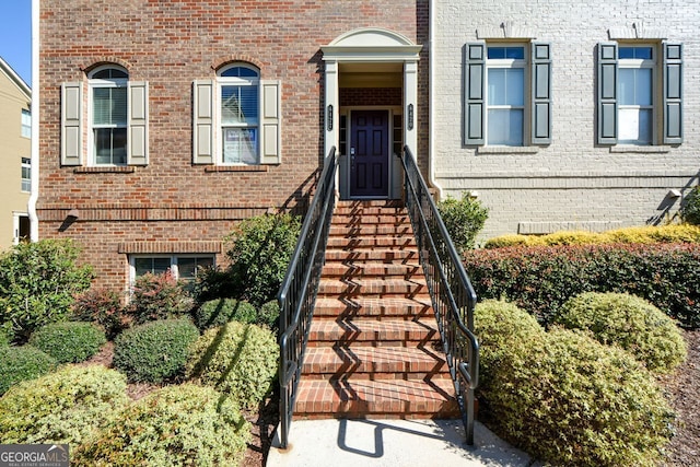 6422 Paulson, Atlanta, GA 30328 - property entrance featuring brick siding