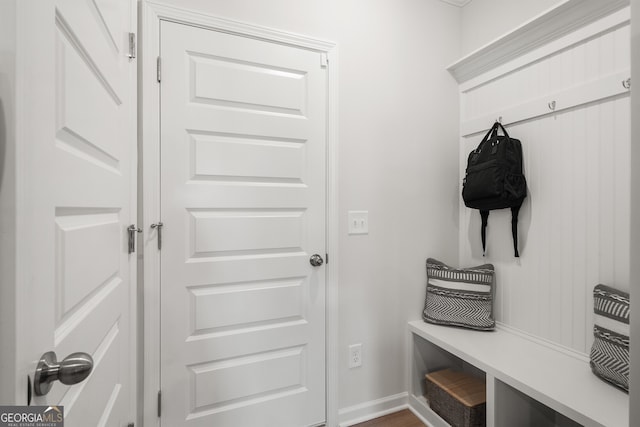 view of mudroom