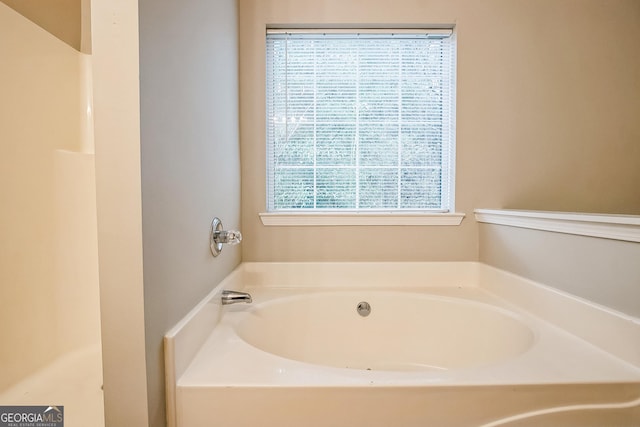 bathroom featuring a bathtub