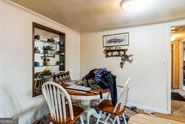 dining room featuring wood-type flooring