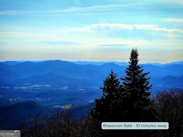 view of mountain feature