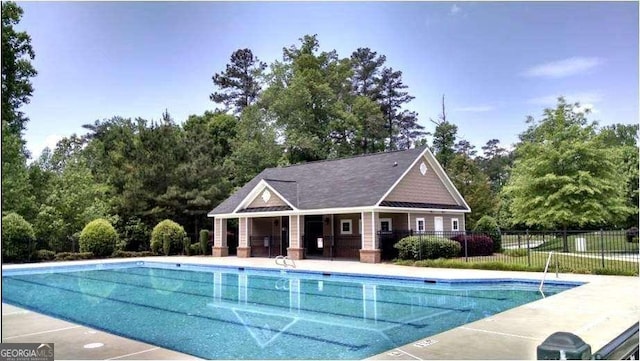 view of pool