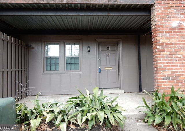 view of entrance to property