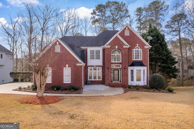 front of property with a front yard