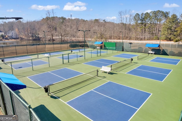 view of tennis court