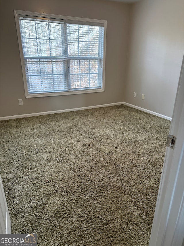 view of carpeted empty room