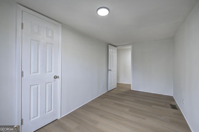 interior space featuring light hardwood / wood-style floors