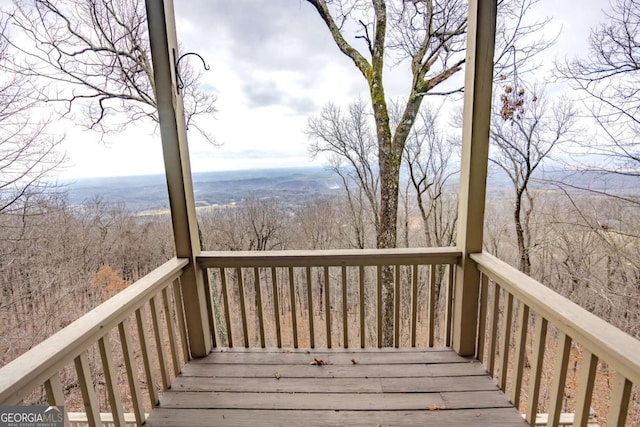 view of deck