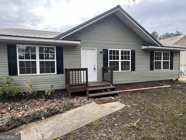 view of front of home