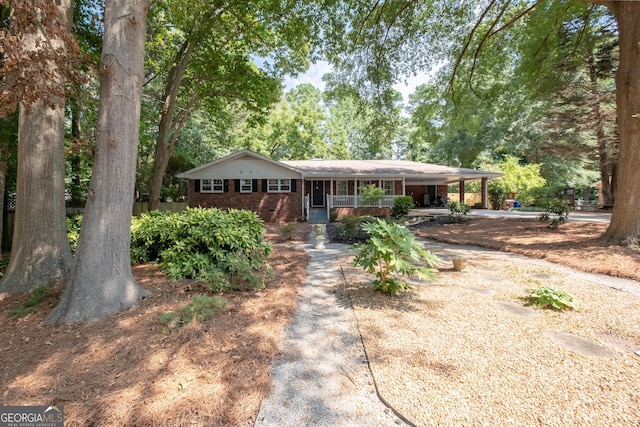 4138 Hickory Dr, Powder Springs, GA 30127 - view of front of property with covered porch