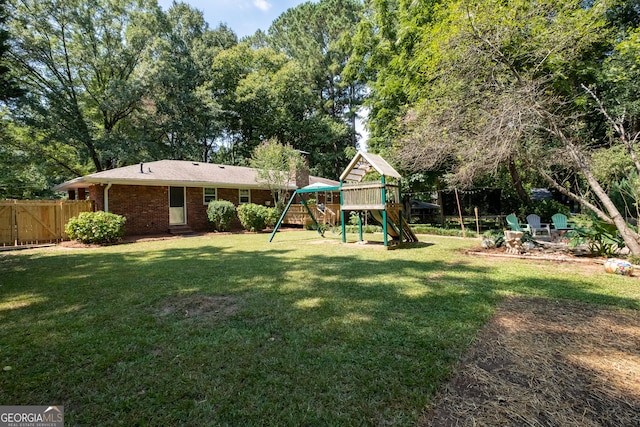 4138 Hickory Dr, Powder Springs, GA 30127 - view of yard with a playground
