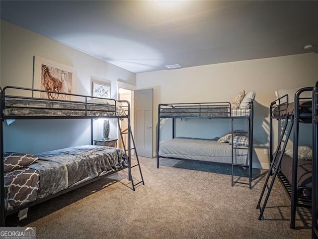 bedroom with carpet flooring