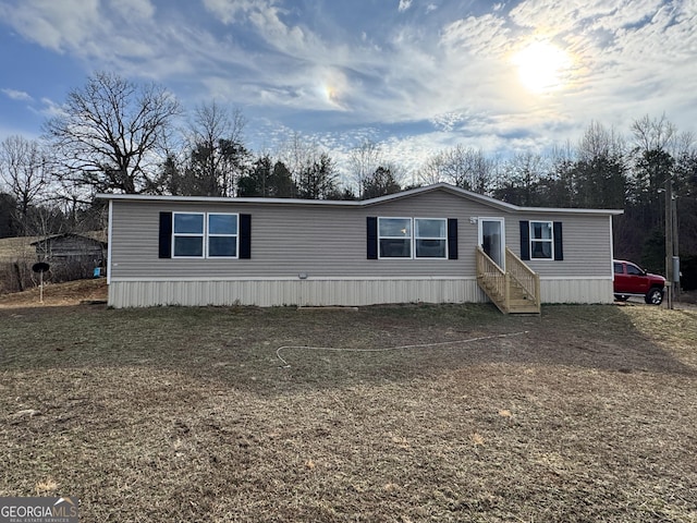 view of manufactured / mobile home