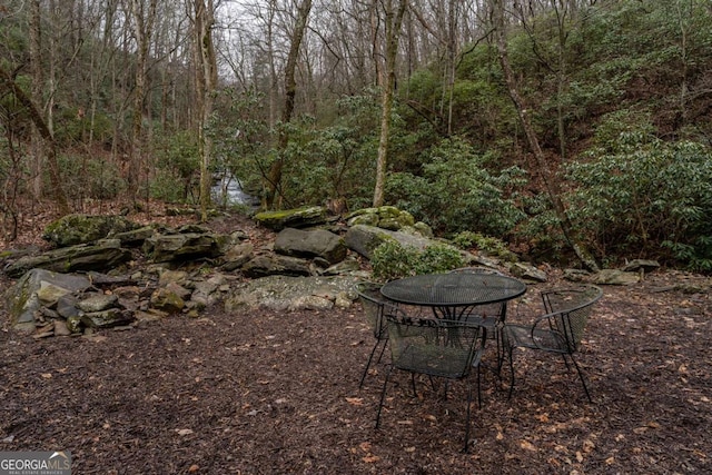 185 Huckleberry Cove Rd, Jasper, GA 30143 - view of yard with a wooded view