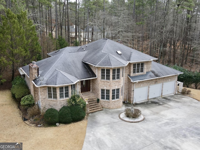 view of front of home featuring a garage